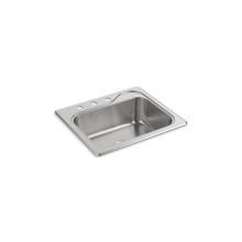 Sterling Plumbing 11405-3-NA - Southhaven® Top-Mount Single-Bowl Kitchen Sink, 25'' x 22'' x 8'&apo