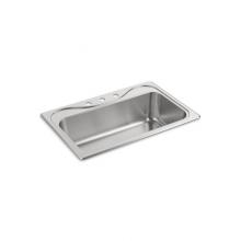 Sterling Plumbing 37047-3-NA - Southhaven® Top-Mount Single-Bowl Kitchen Sink, 33'' x 22'' x 9-1/4'