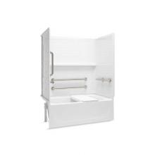 Sterling Plumbing 71520115-0 - Traverse® 32'' ADA bath/shower with grab bars and bath seat