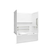 Sterling Plumbing 71520125-0 - Traverse® 60'' x 32'' ADA Bath/shower with grab bars and bath seat