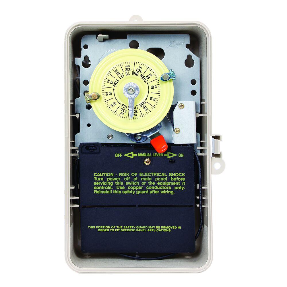 24-Hour 120V Mechanical Time Switch, SPST, Pool