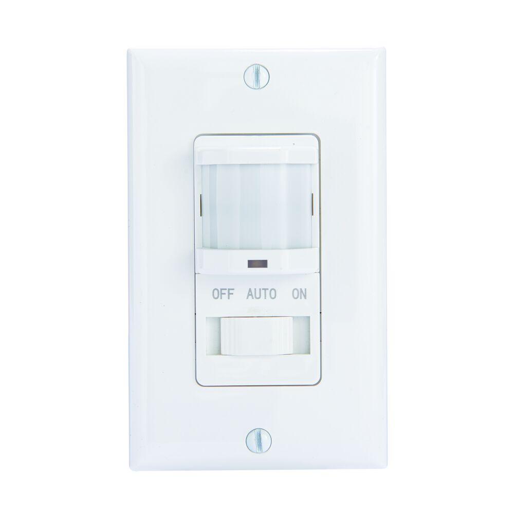 Residential In-Wall PIR Occupancy Sensor, White
