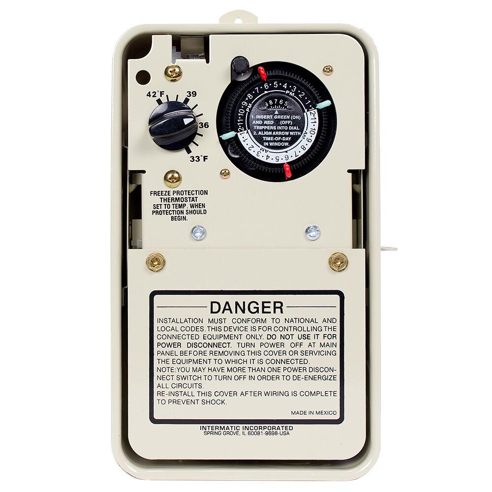 Freeze Protection Timer with Thermostat for 240V