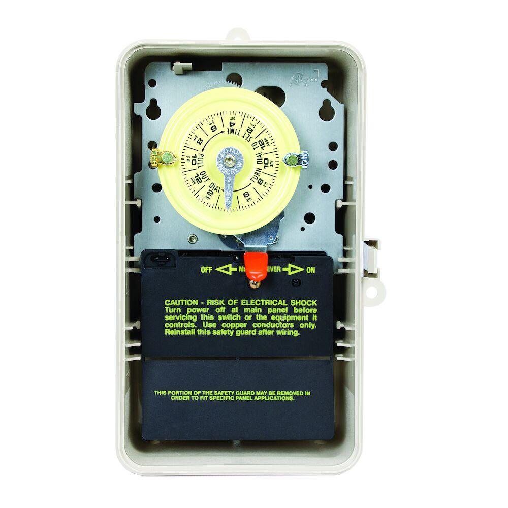 24-Hour 208-277V Mechanical Time Switch, DPST, T
