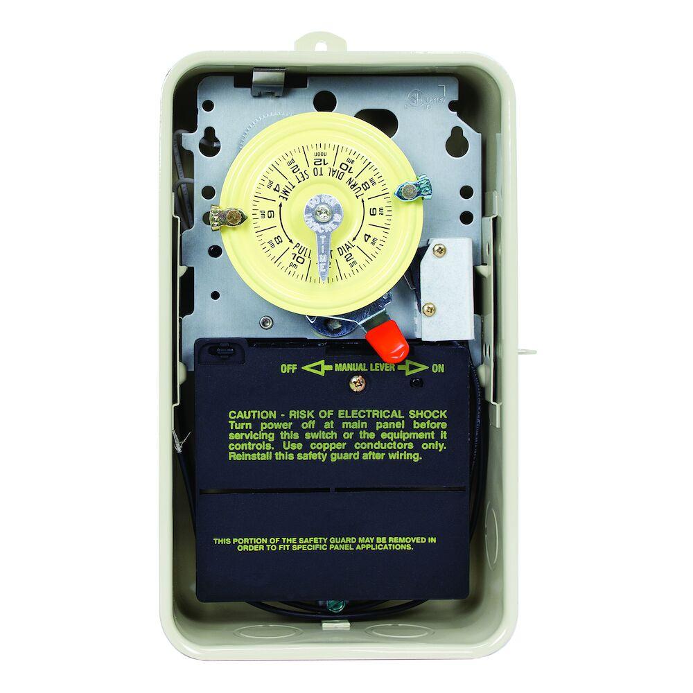24-Hour 208-277V Mechanical Time Switch, DPST, P