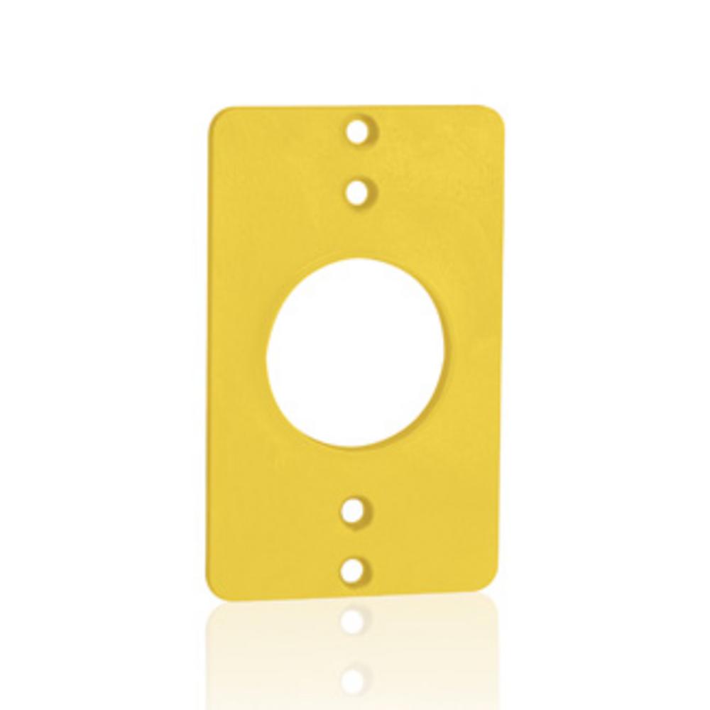 COVERPLATE 1.39 DIAM SINGLE-GANG YELLOW