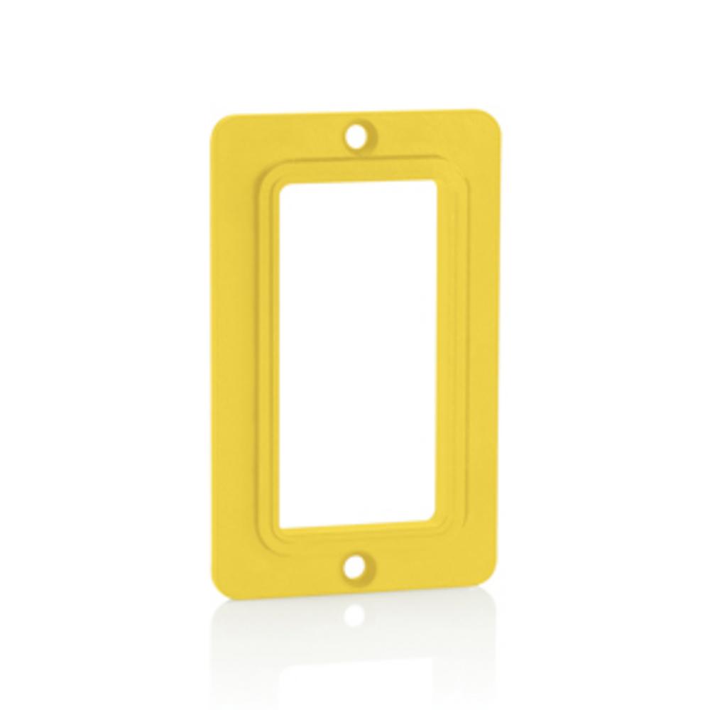 OUTLET BOX COVER SINGLE DECORA YELLOW