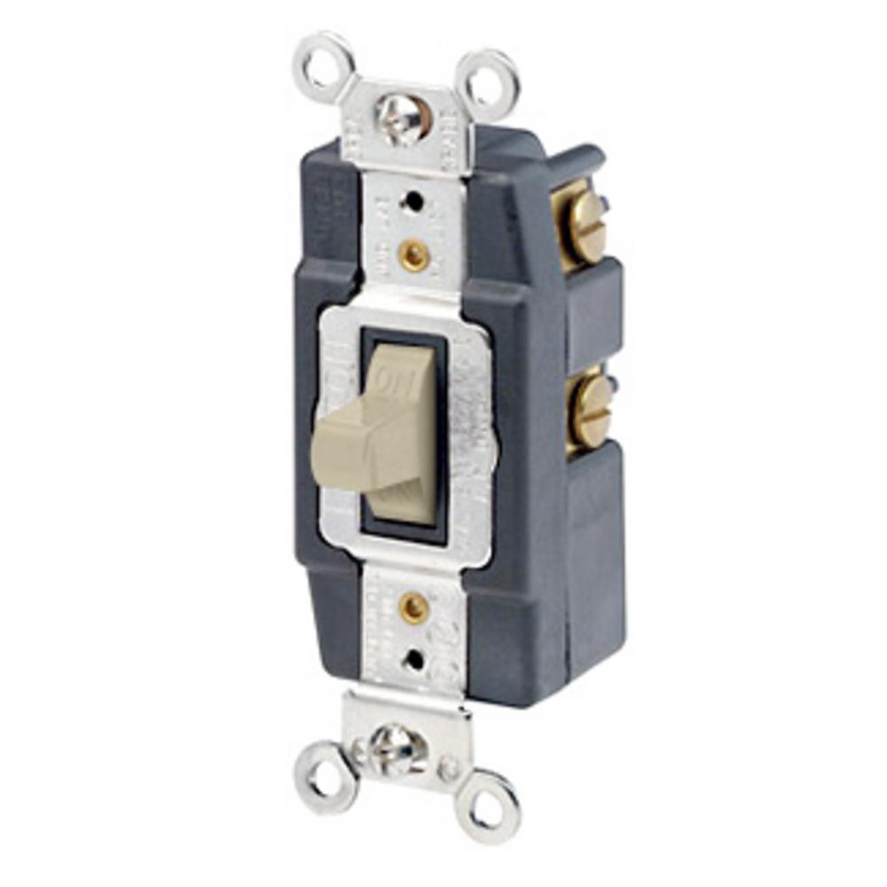 20A 120 277V SPDT TOGGLE MOMENT IVORY