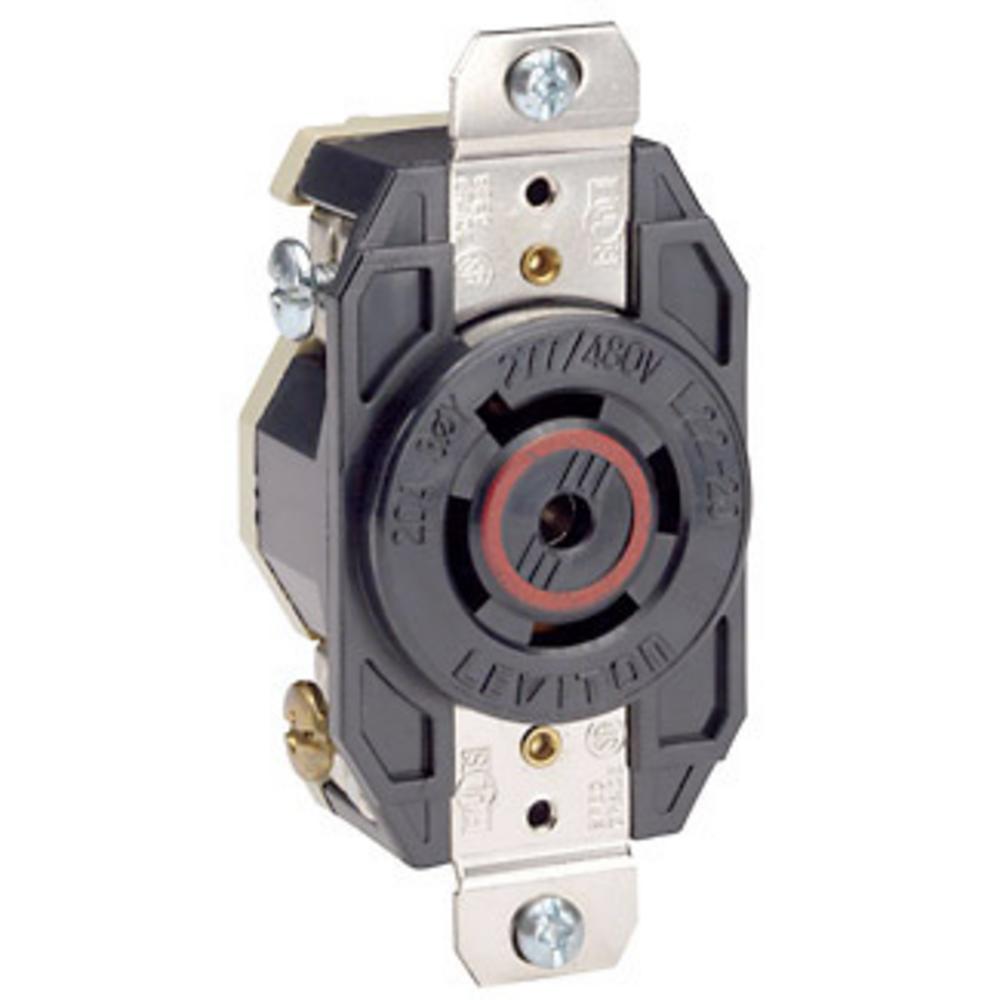 L23-20R RECEPTACLE BLACK