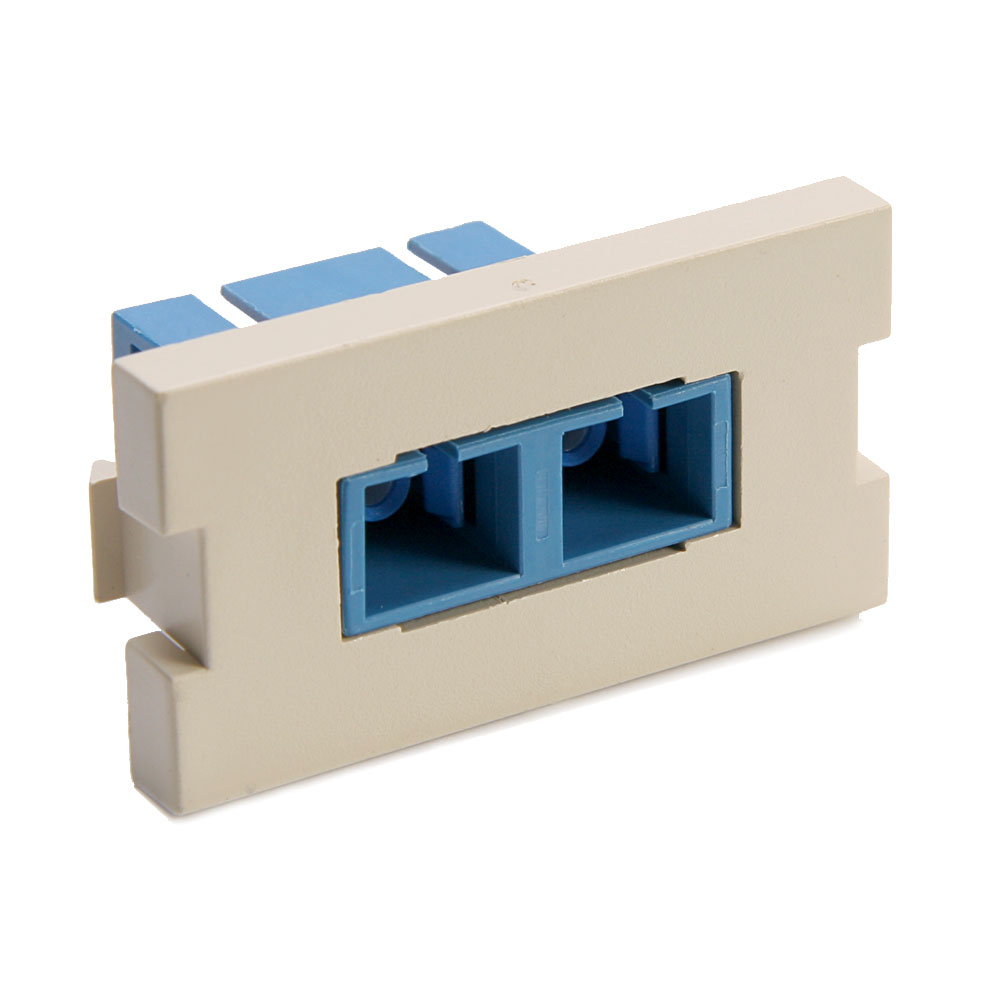 1 DPLX SC ZIRC BLUE MOS 1U MODULE IVORY