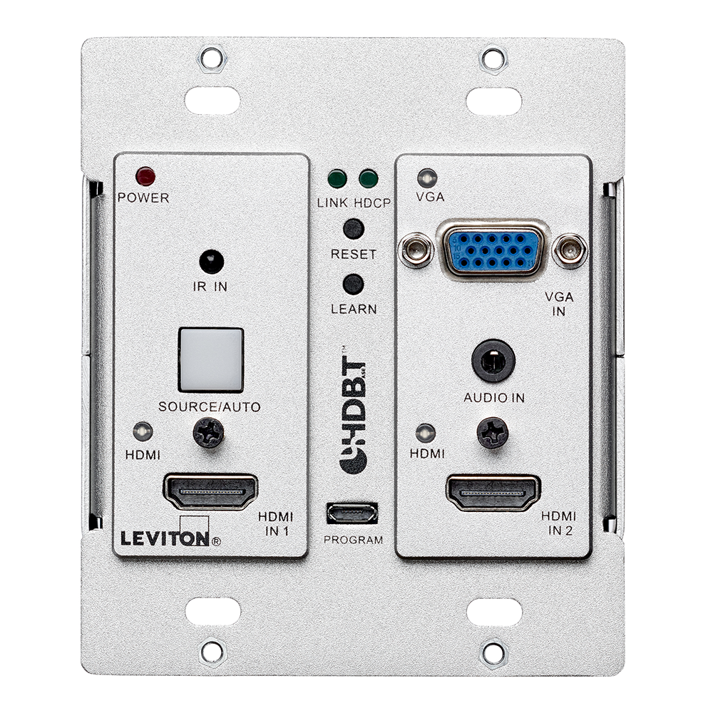 HDMI VGA HDBT WALLPLATE