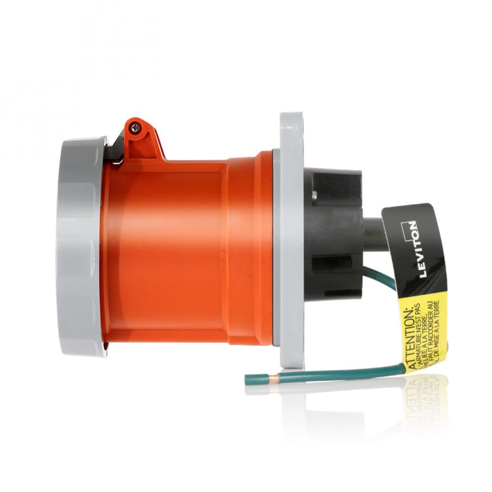 60 AMP PIN & SLEEVE RECEPTACLE-ORANGE