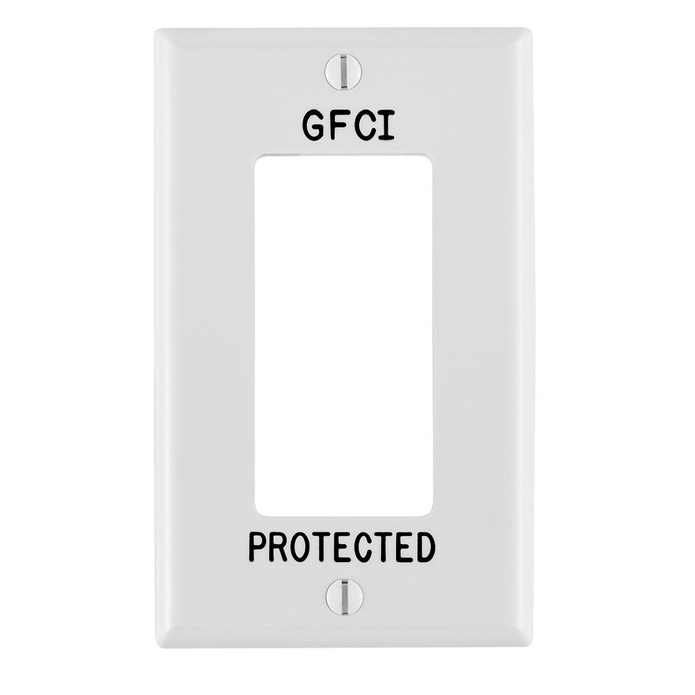 GFCI PROTECTED STAMPED