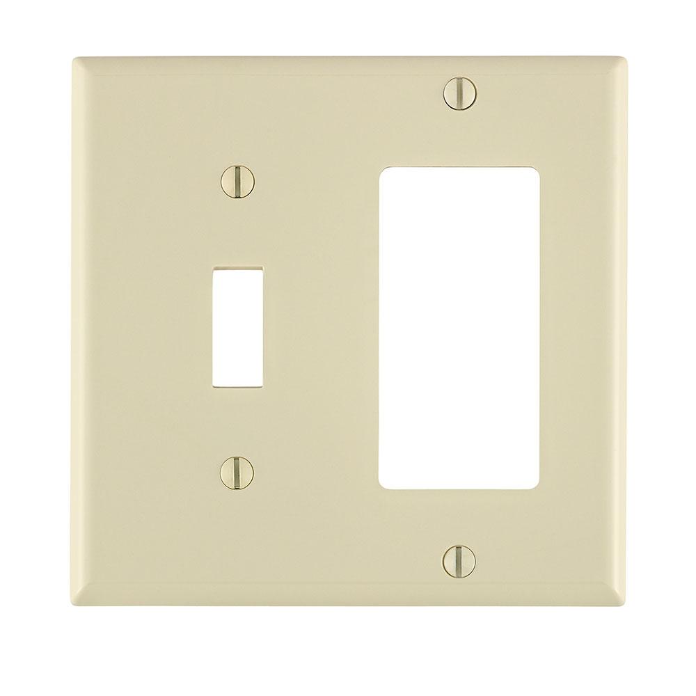 2 GANG WALLPLATE TGL-DECORA LT ALM