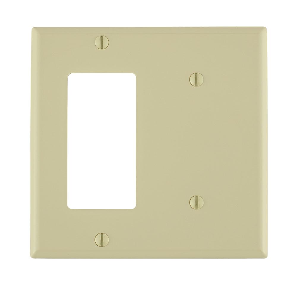 STANDARD WALLPLATE DECORA-BLANK IVORY