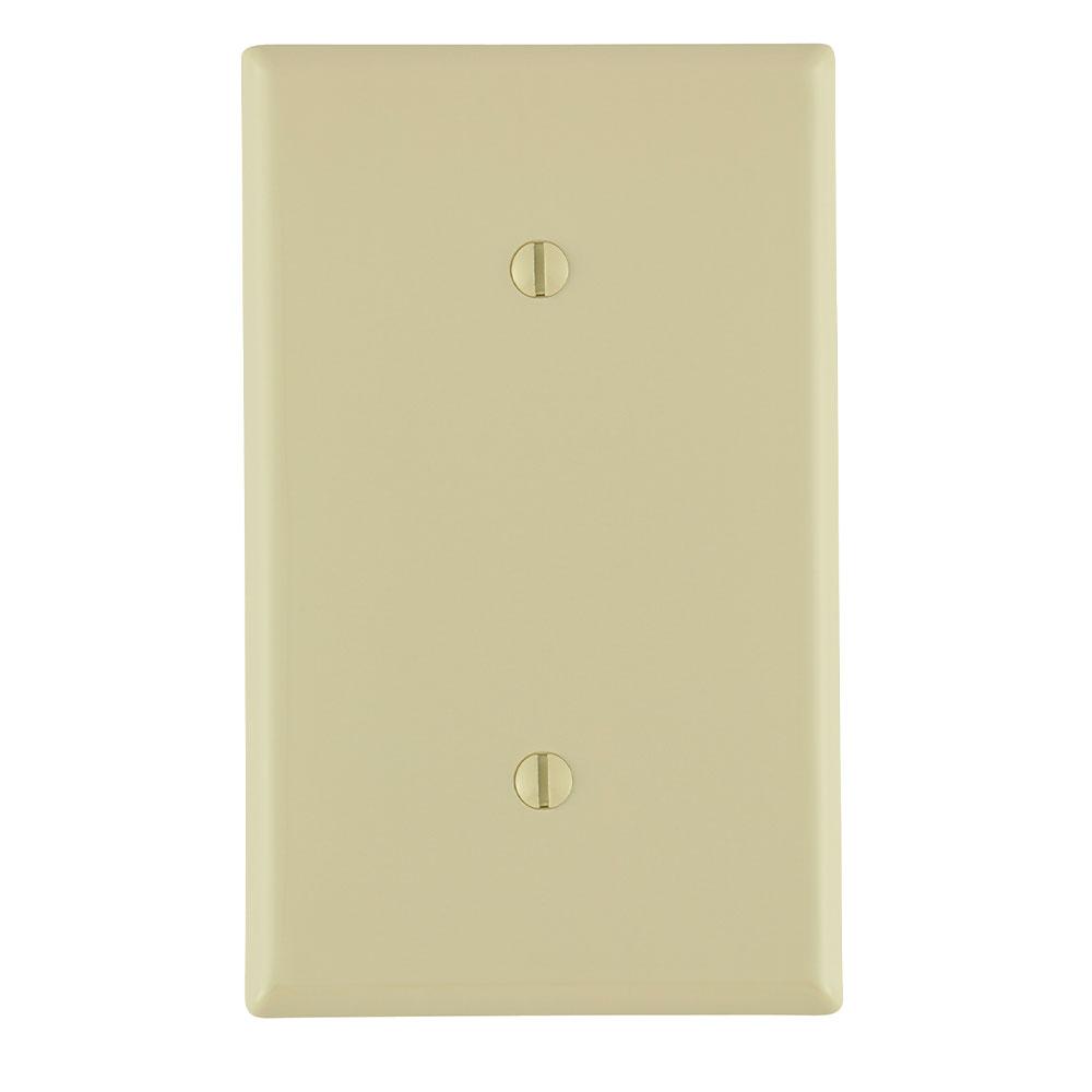 SINGLE GANG WALLPLATE BLANK IVORY