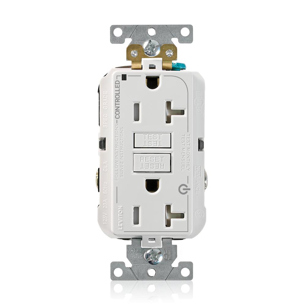 20A 2/PLUG MARKED CONTROLLED GFCI WH