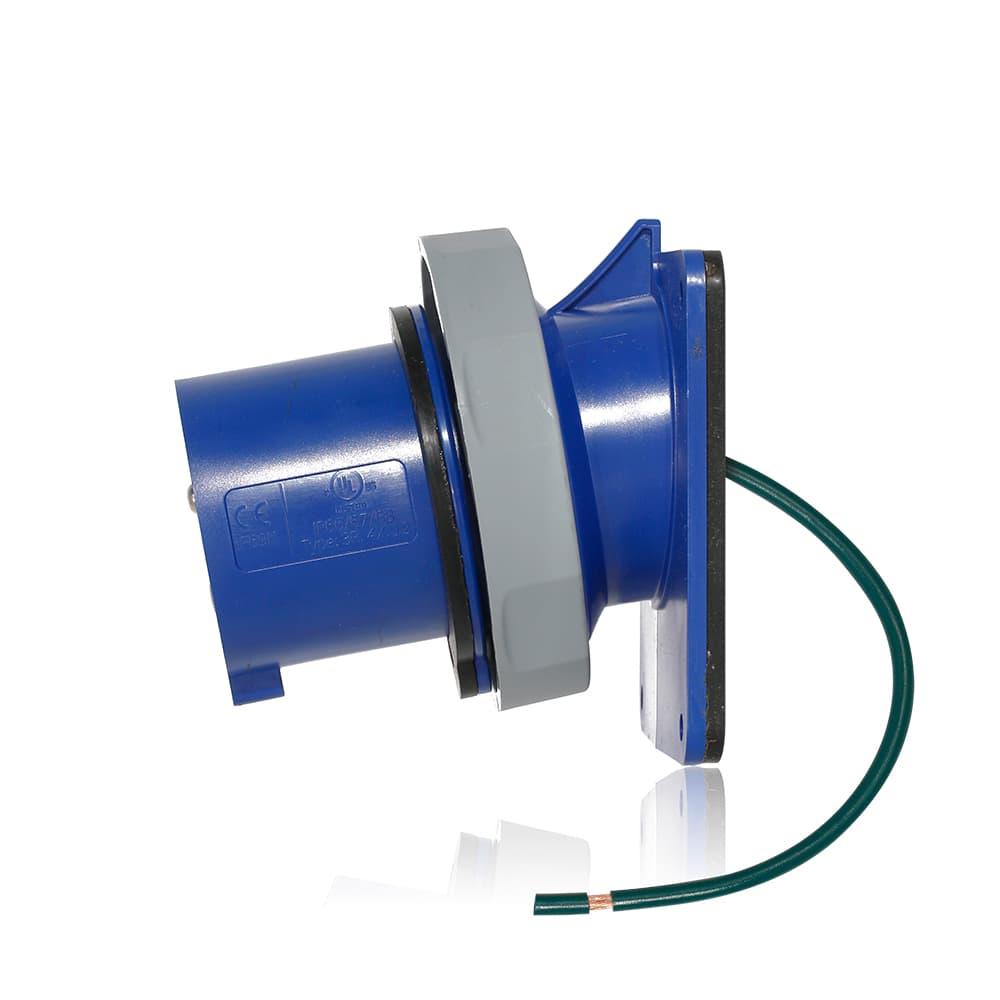 30 Amp Pin & Sleeve Inlet-BLUE
