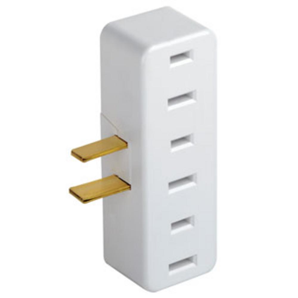 OUTLET ADAPTER_BULK WH