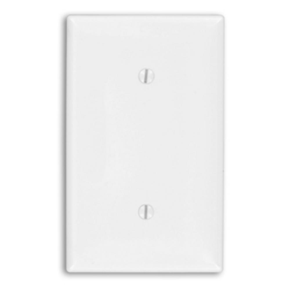 SINGLE GANG WALLPLATE BLANK WHITE