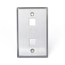 Leviton 43080-1S2 - 2PORT SG QP WP STAINLESS STEEL