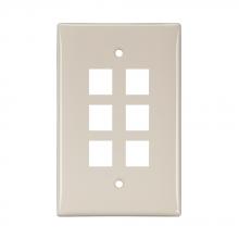 Leviton 41091-6TN - WP 6PORT SG MID LA