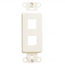 Leviton 41642-I - 2-PORT QUICKPORT DEC  INSRT  IVORY