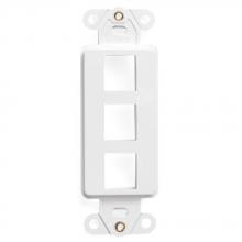 Leviton 41643-W - 3-PORT QUICKPORT DEC  INSRT  WHITE