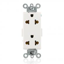 Leviton 5835-W - 10/16A-250V 5-15R DECORA REC - WHT