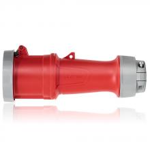 Leviton 560C7WLEV - 60 AMP PIN & SLEEVE CONNECTOR-RED