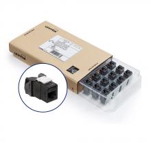 Leviton 61UJK-CE6 - ATLAS-X1 CAT 6 UTP JACK 12PK, BLACK