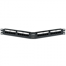 Leviton 69587-U24 - CAT 6 PATCH PANEL 24 PORT 110 ANGLE