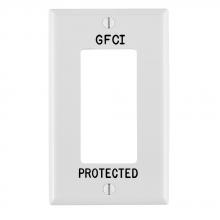 Leviton 80401-GFW - GFCI PROTECTED STAMPED