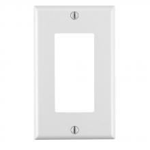 Leviton 80401-W - 1 GANG DECORA WLPLT WHT