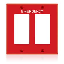 Leviton 80409-REW - 2G DECORA EMERGENCY