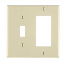 Leviton 80707-T - 2 GANG WALLPLATE TGL-DECORA LT ALM