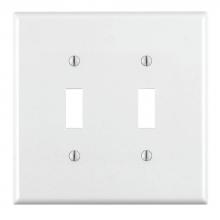 Leviton 80709-W - 2G W/P NYLON TOGGLE WH