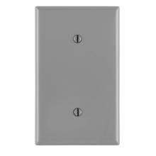 Leviton 80719-GY - SINGLE GANG WALLPLATE BLANK GRAY