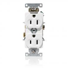 Leviton C5262-W - WH DUPLEX REC IND 2P3W 15A125V