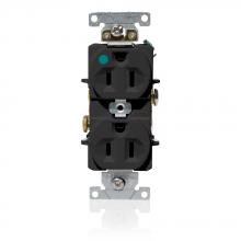 Leviton C8200-E - 15A 125V HG DUPLEX REC BLK