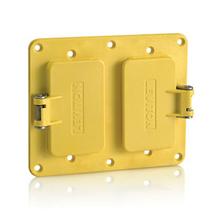 Leviton 3251W-Y - 2 GANG GFCI AND GFCI WP CVR YELLOW