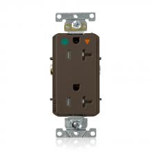 Leviton DT830-IGB - 20A 125V TR HG IG DEC RECEP BRN