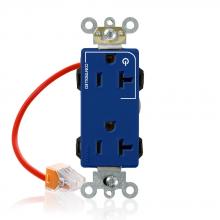 Leviton M1636-1CB - 20A LLK SPLT CONTRL DEC REC BLUE