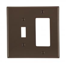 Leviton PJ126 - 2 GANG 1 TGLE 1 DEC WLPLT MID BROWN