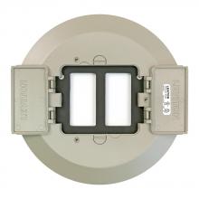 Leviton PTC2F-N - DECORA FLIP LID FLOOR PLATE