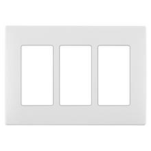 Leviton REWP3-WW - RENU 3 GANG WPLT WHITE ON WHITE