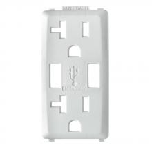 Leviton RKAA2-WW - WH/WH RENU USB CHARGER 20A REC FACEPLATE