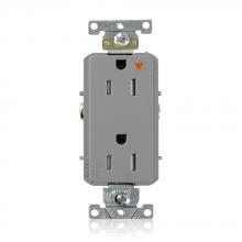 Leviton T1626-IGG - 15A 125V TR IG DEC RECEPT GRY