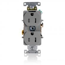 Leviton T5262-GY - 515R DUPLEX TR REC GRY