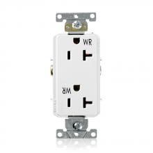 Leviton WDR20-W - 20A 125V WR DECORA REC WHT